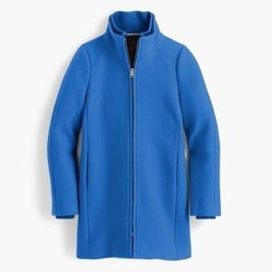 NWT J Crew Lodge Coat Italian Stadium-Cloth Wool